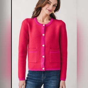 Fate Red and Pink Blazer with Tailored Fit|Size M